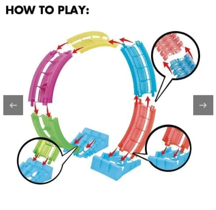 Glow Trax Supercharged Mega Set RC Track Set+Extra cars/ track! image indicator(10)