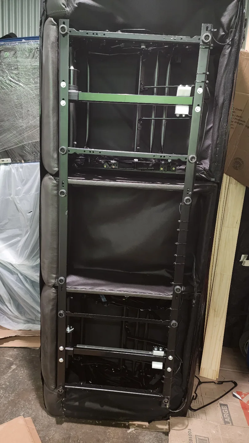 Dark Grey Leather Recliner Sofa and Loveseat Set image indicator(4)