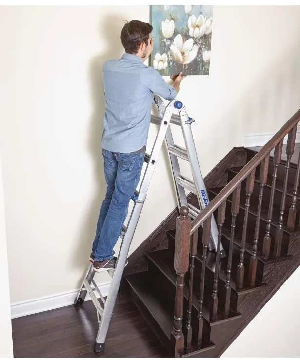 Mastercraft 17ft Multi-Task Aluminum Ladder image indicator(7)