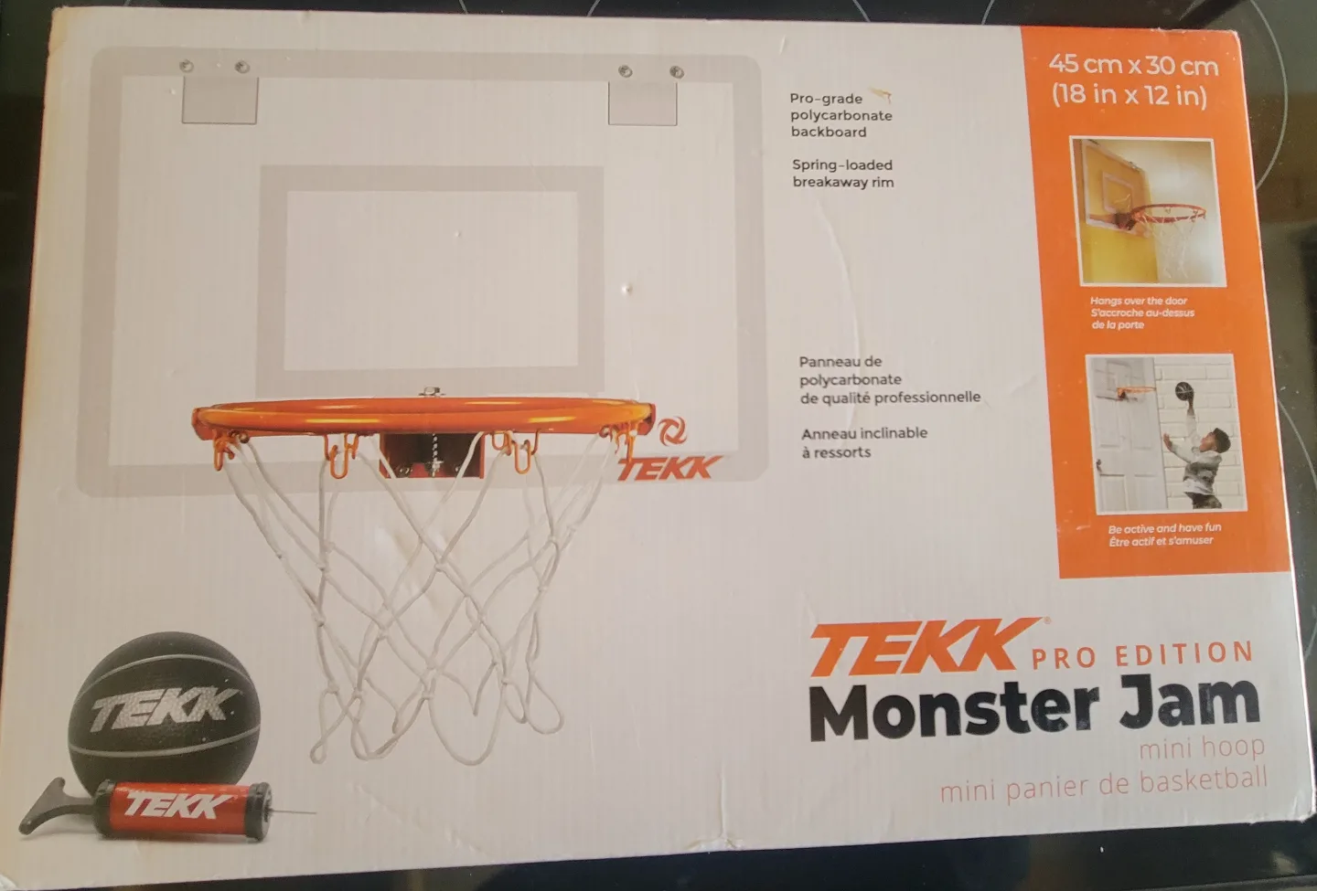 New TEKK Pro Edition Monster Jam Mini Basketball Hoop thumbnail