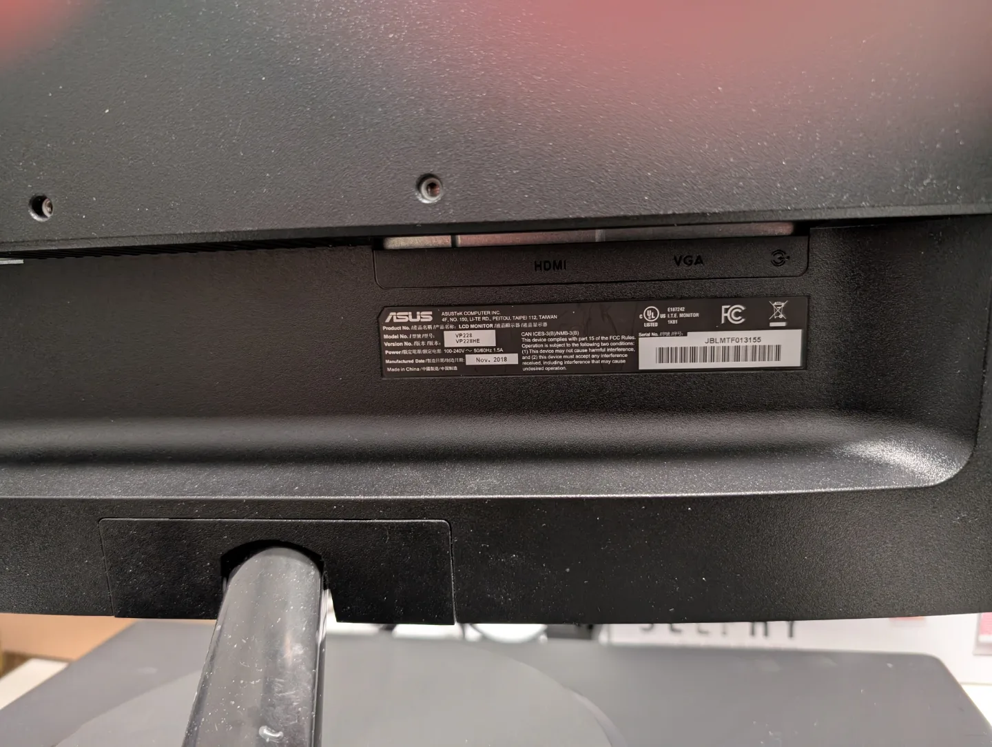 2 x 22" Asus Gaming Monitors VP228HE image indicator(2)