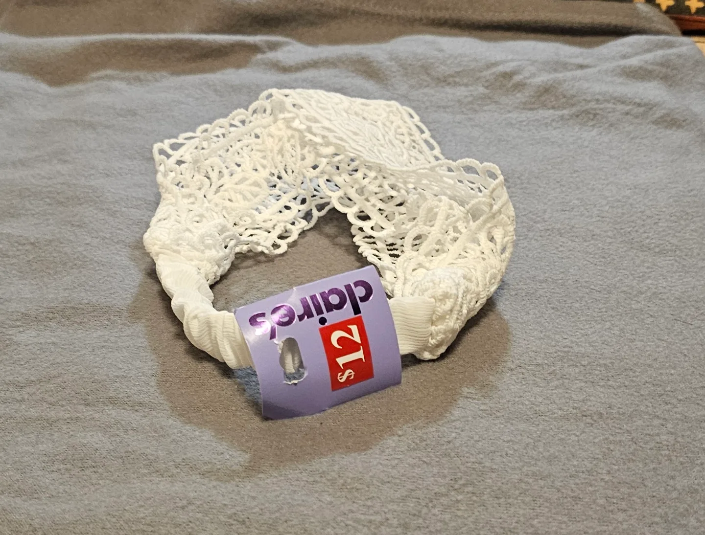 White Crochet Hairband