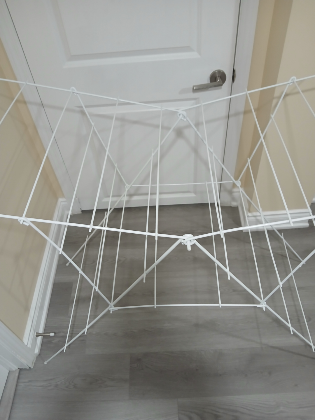 White Foldable Clothes Drying Rack