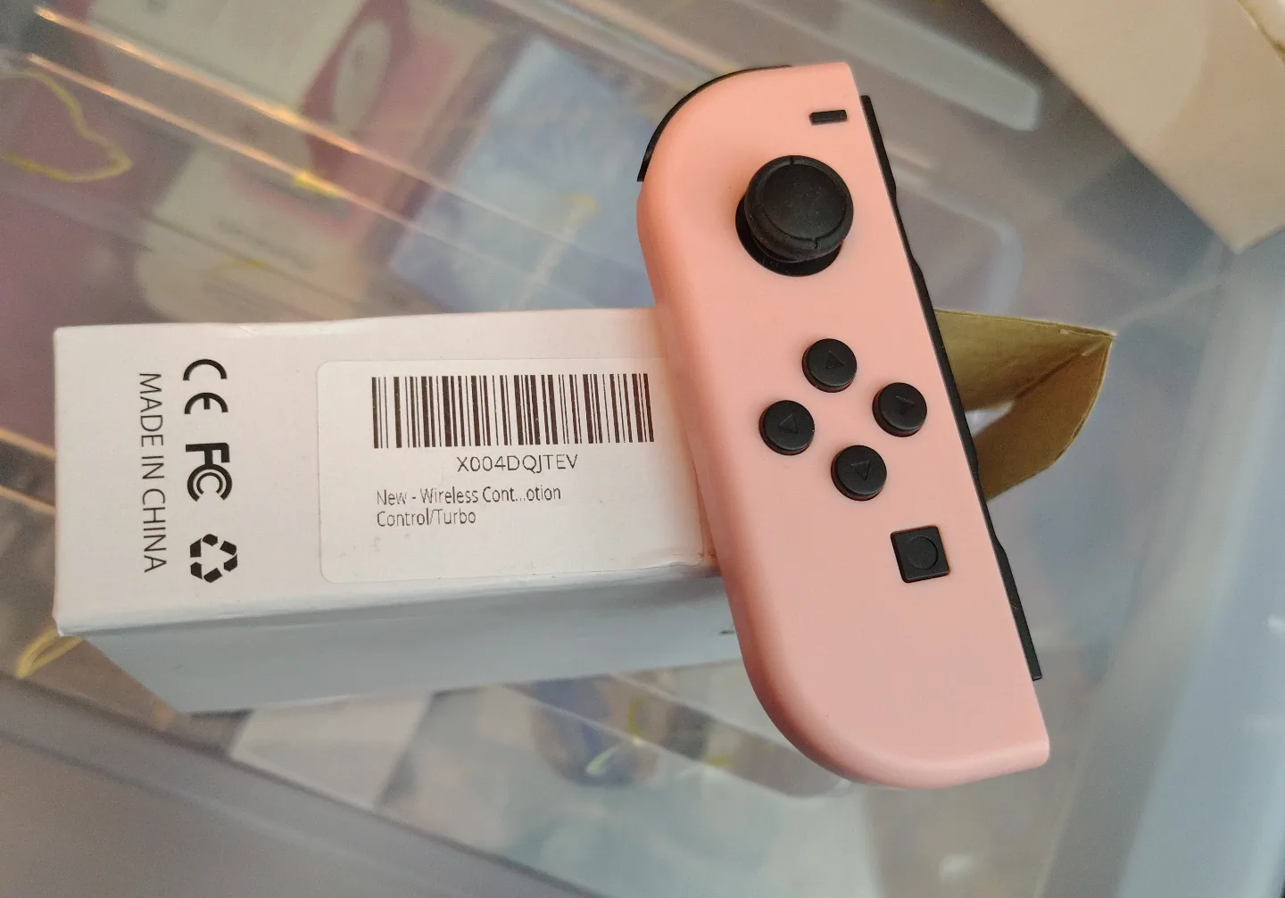 Pink and Yellow Wireless Nintendo Switch Controllers (3x) thumbnail