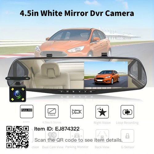 Mirror Dash Cam DVR with Dual Lens , pick Scarborough or oshawa - photo 5