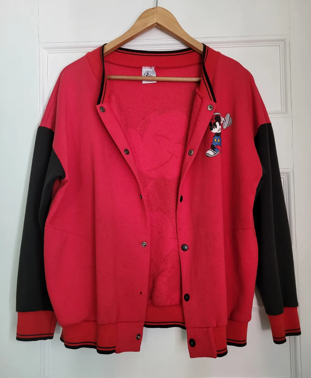 Vintage 90s Disney Varsity Fleece Jacket * Made in Canada * image indicator(7)