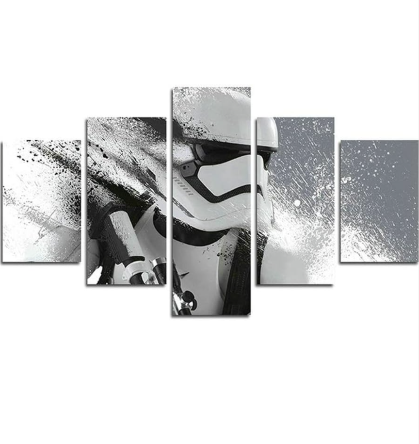 Stormtrooper 5-Panel Canvas Prints - No Frame