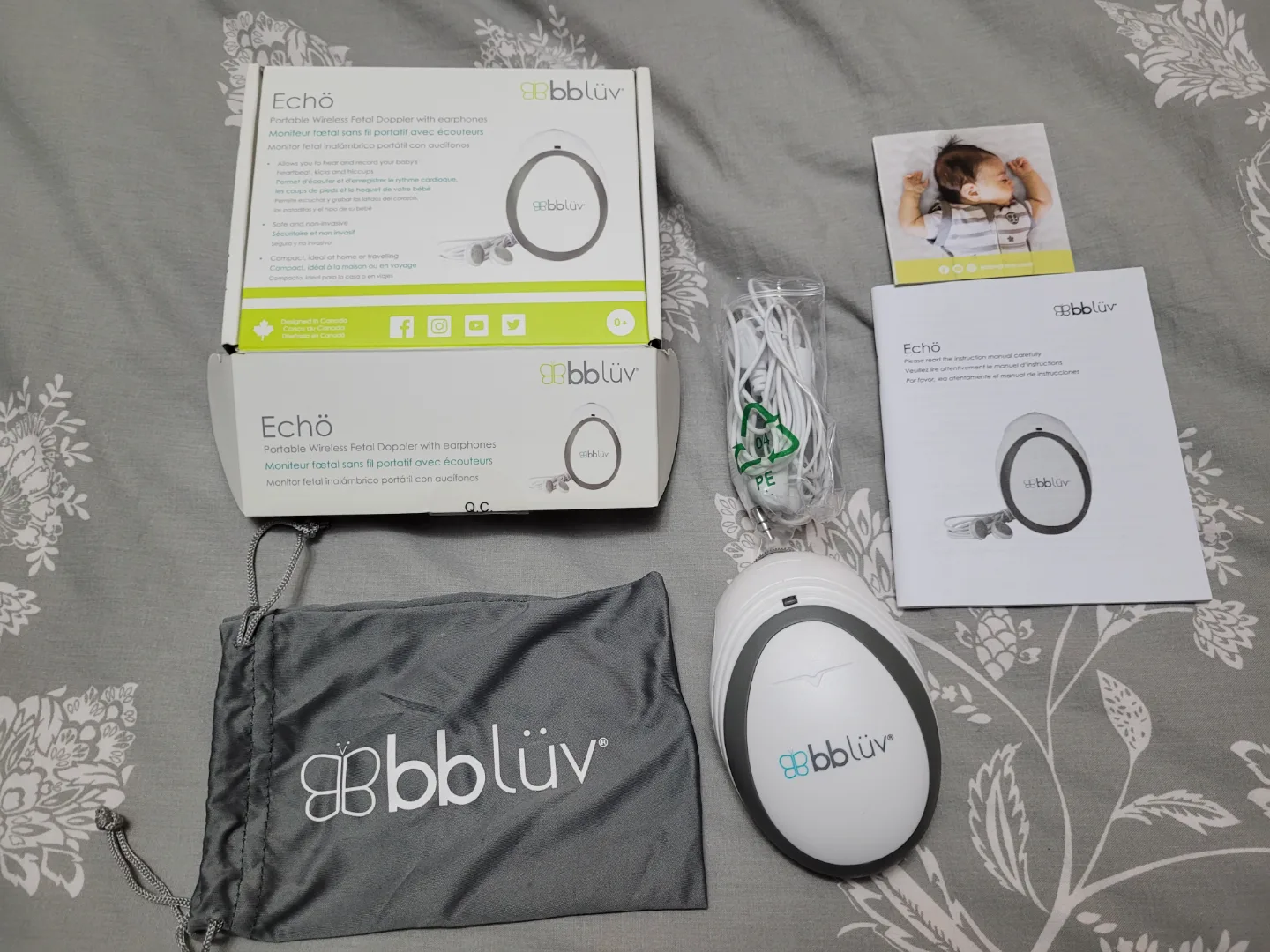 bbluv Echô Wireless Fetal Doppler with Earphones thumbnail