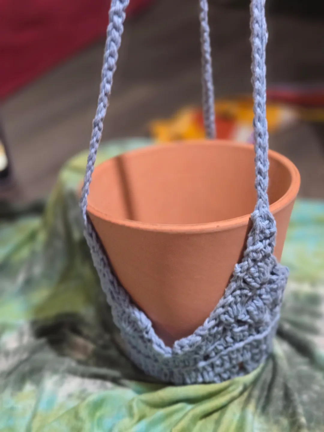 Handmade Crochet Plant Hanger - Multiple Colours Available image indicator(2)