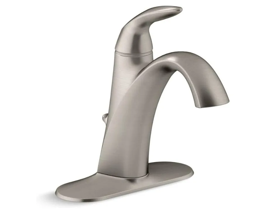 Kohler Single-Handle Bathroom Faucet - Vibrant Brushed Nickel thumbnail