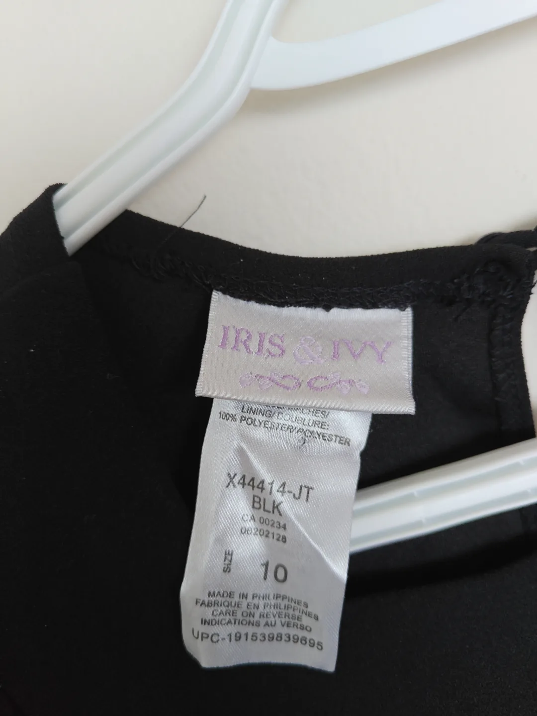 Girls' Black Jumpsuit Size 10 - Iris & Ivy image indicator(5)