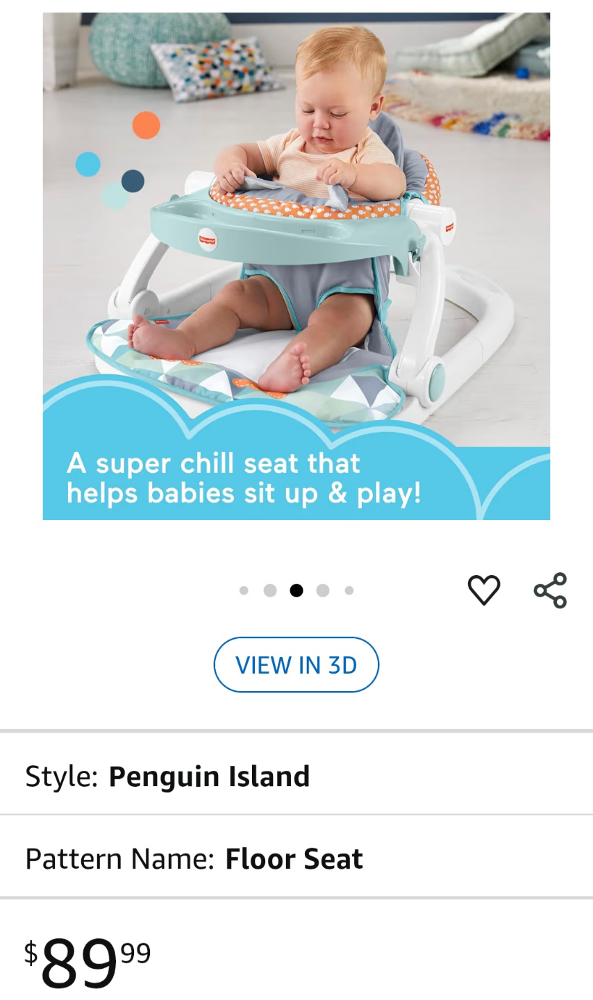 Fisher-Price Sit-Me-Up Floor Seat - Penguin Island - photo 3