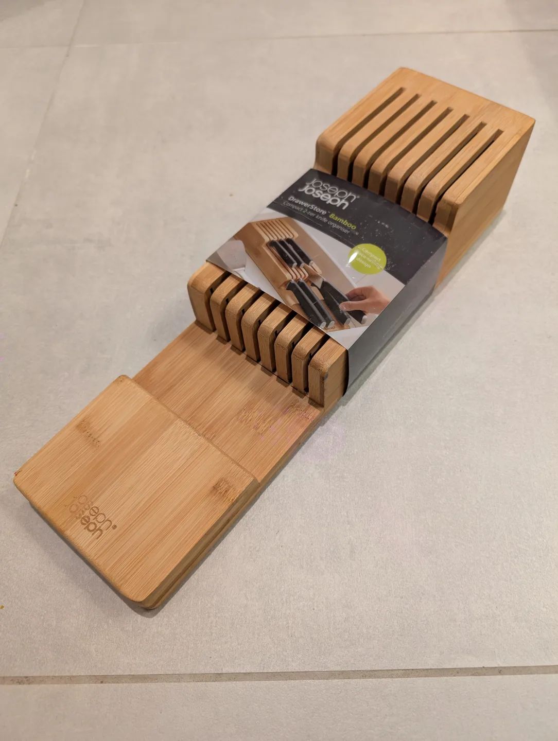Joseph Joseph Bamboo Knife Block Drawer Organiser thumbnail