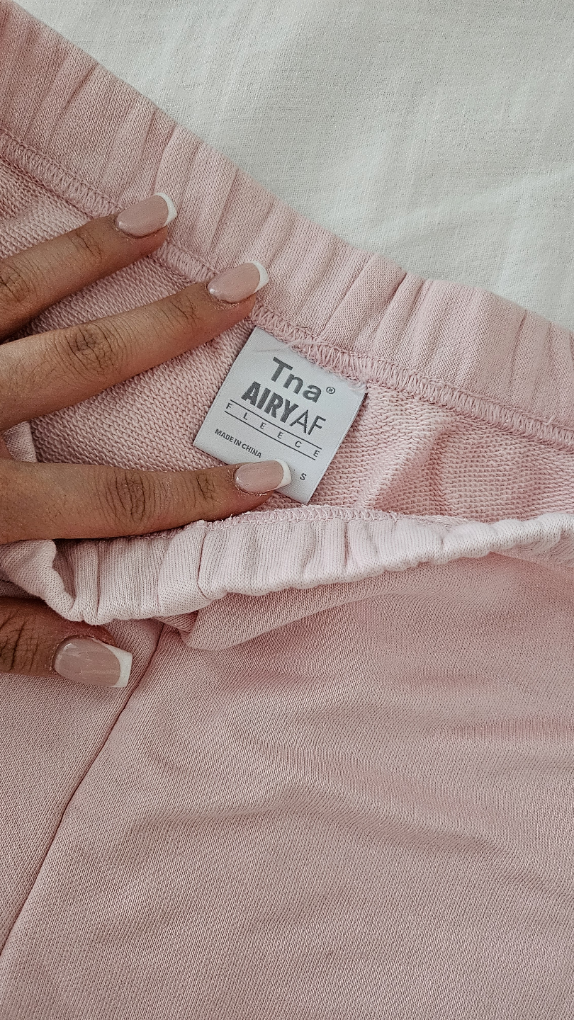 TNA Airy Fleece Shorts - Size Small - Pink