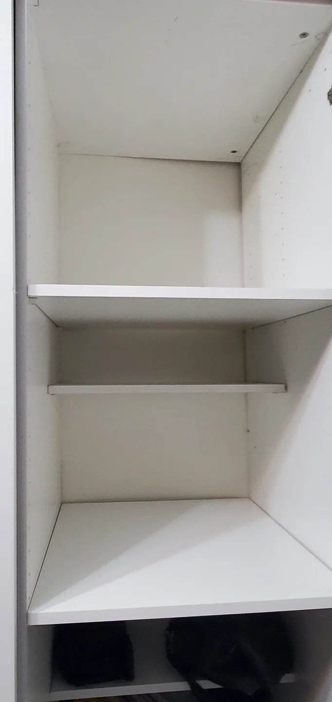 LARGE 7 ft. tall White cabinet with Shelves and Drawers image indicator(4)