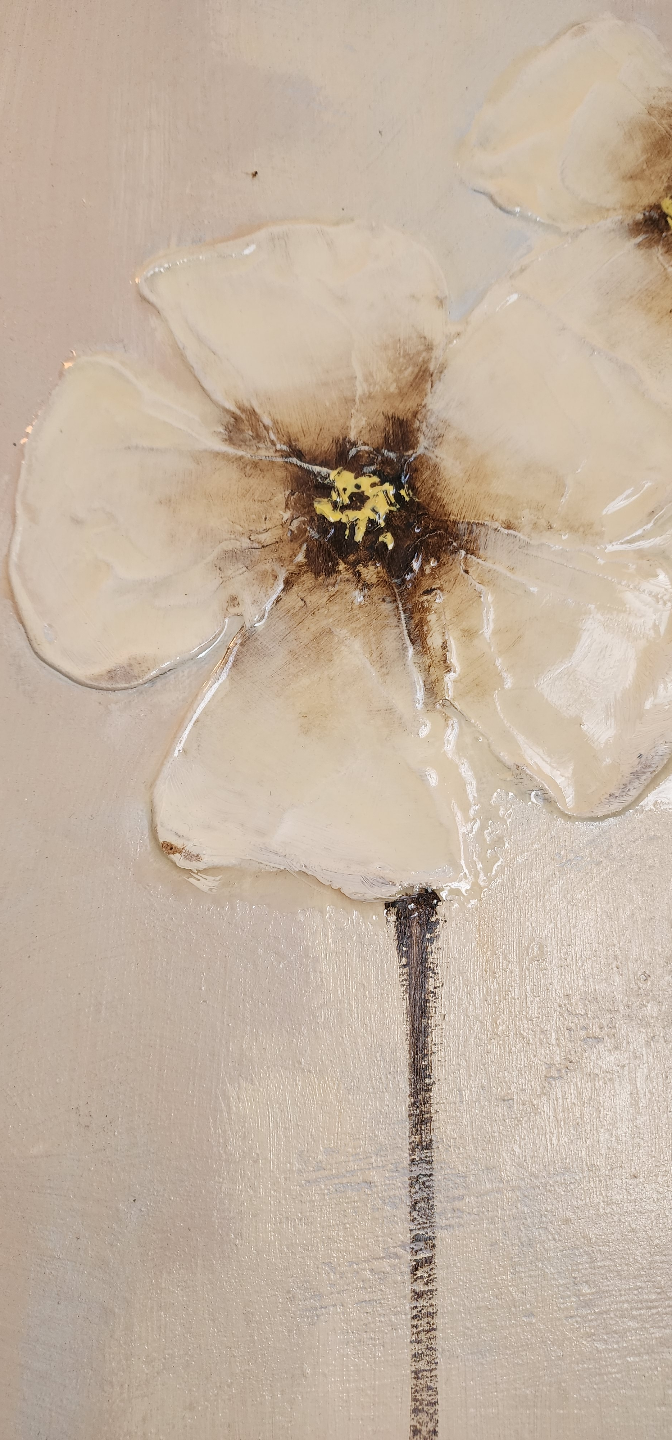Framed Floral Painting - photo 2