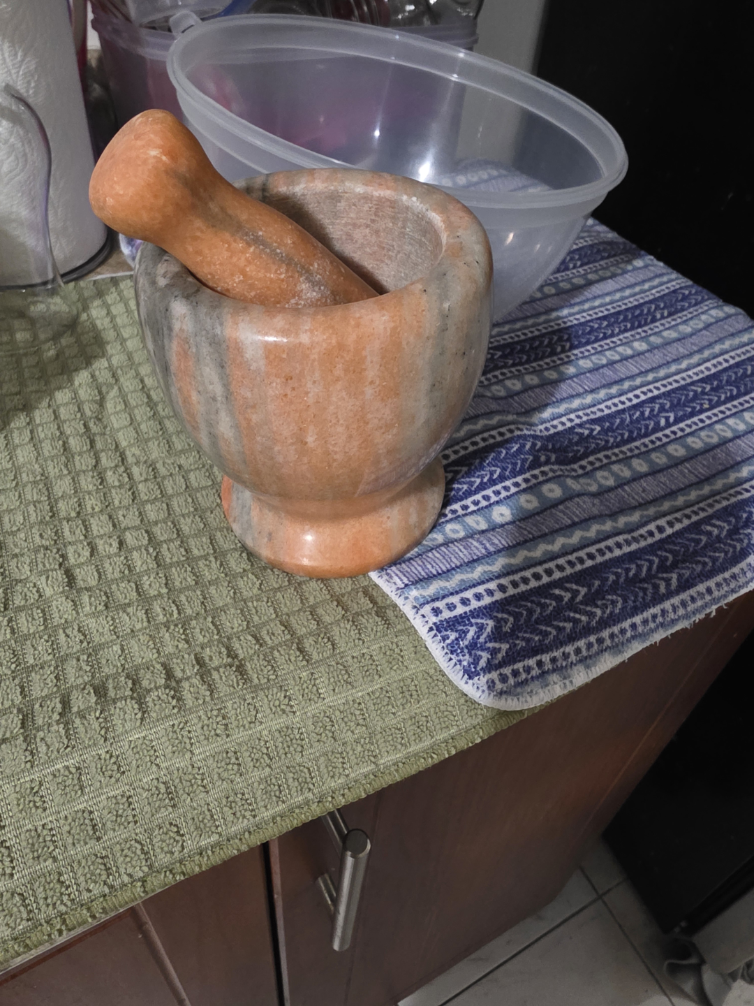 Marble Mortar and Pestle