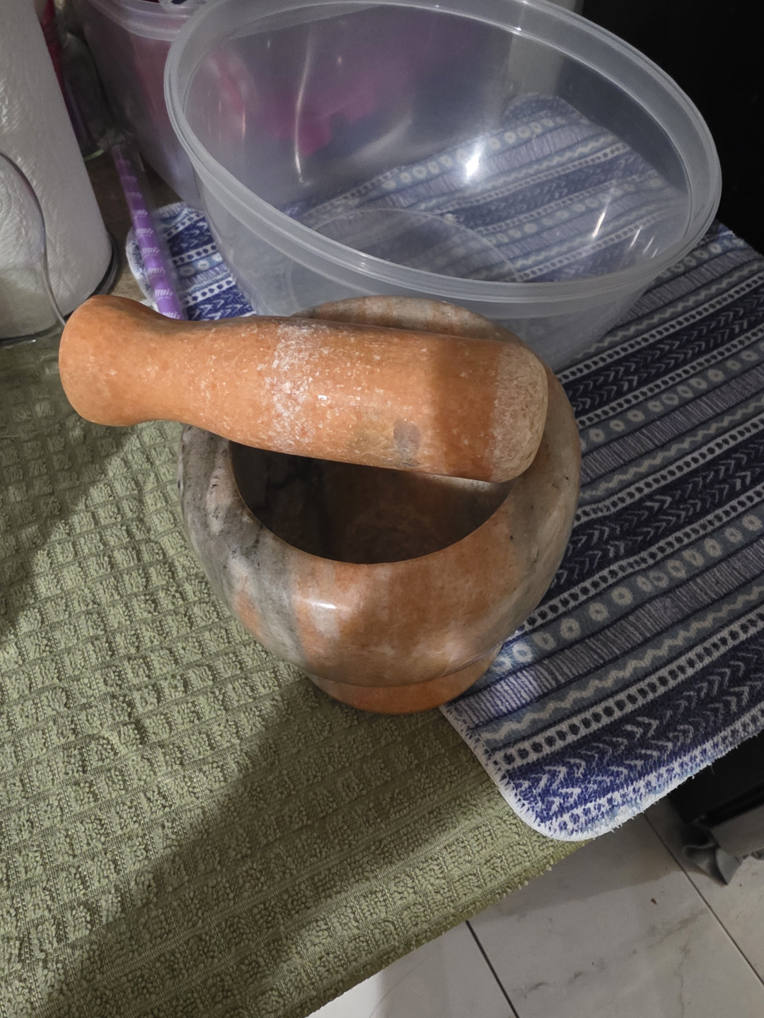 Marble Mortar and Pestle - photo 2
