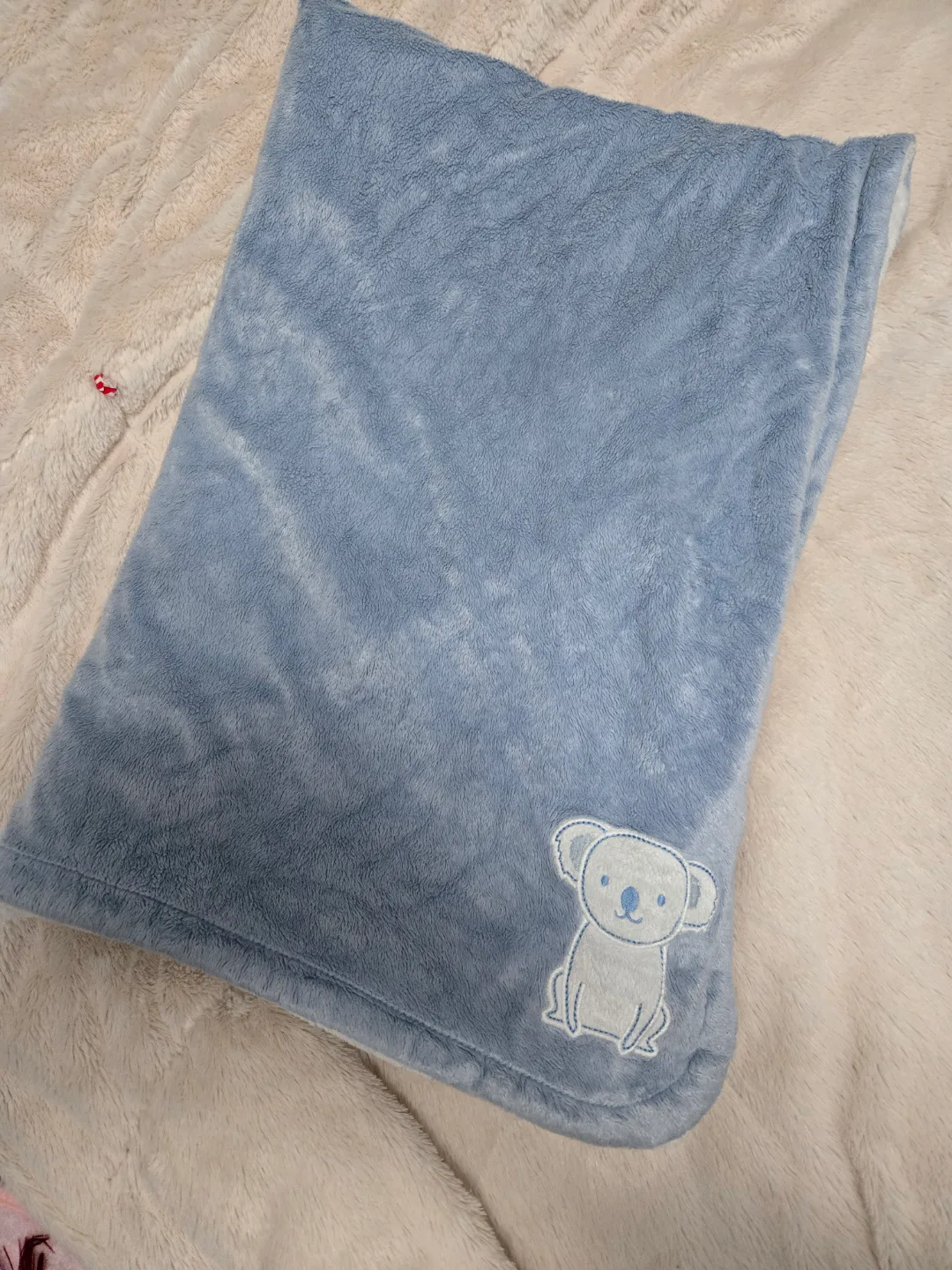 Baby Koala Blanket - Soft Blue Plush 🏒 thumbnail