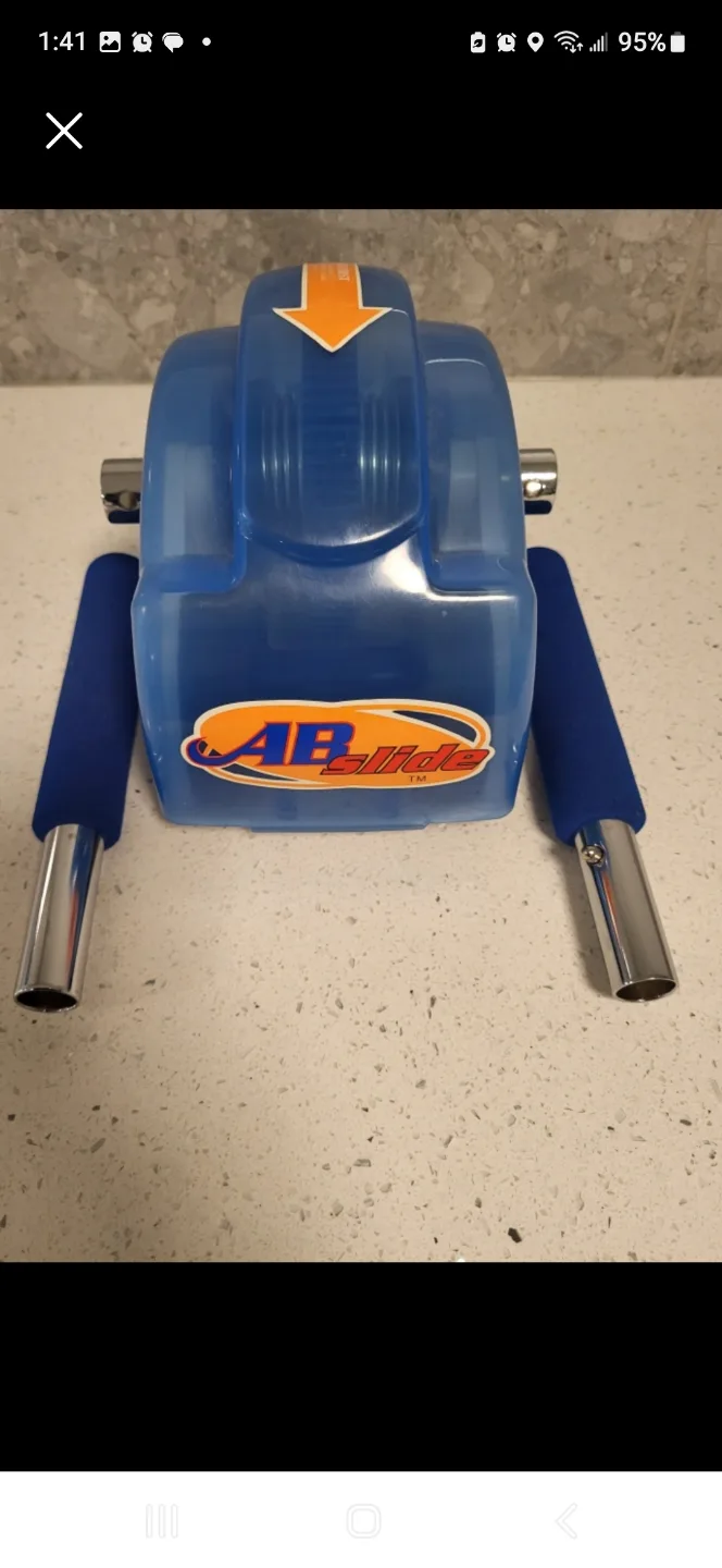 4 Wheels AB SLIDER Portable Fitness Exercise Roller. Light Wt image indicator(6)