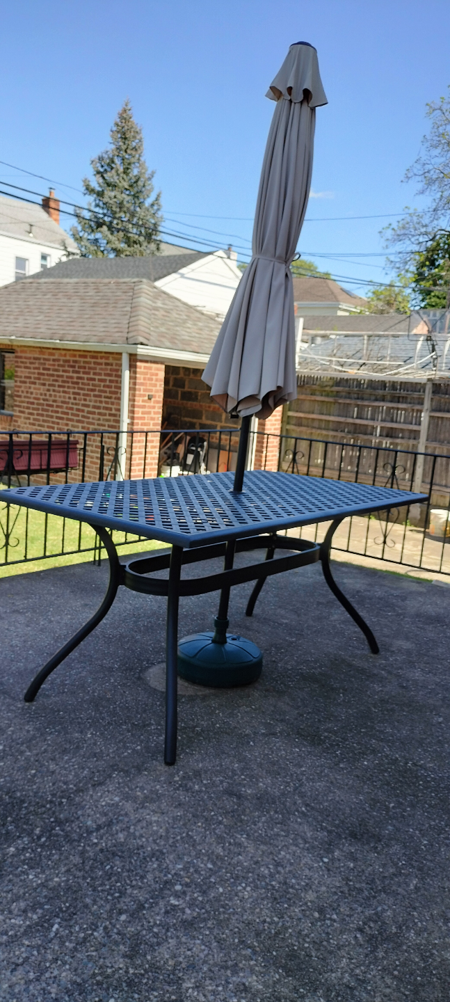 Outdoor Patio Table with Umbrella - photo 2