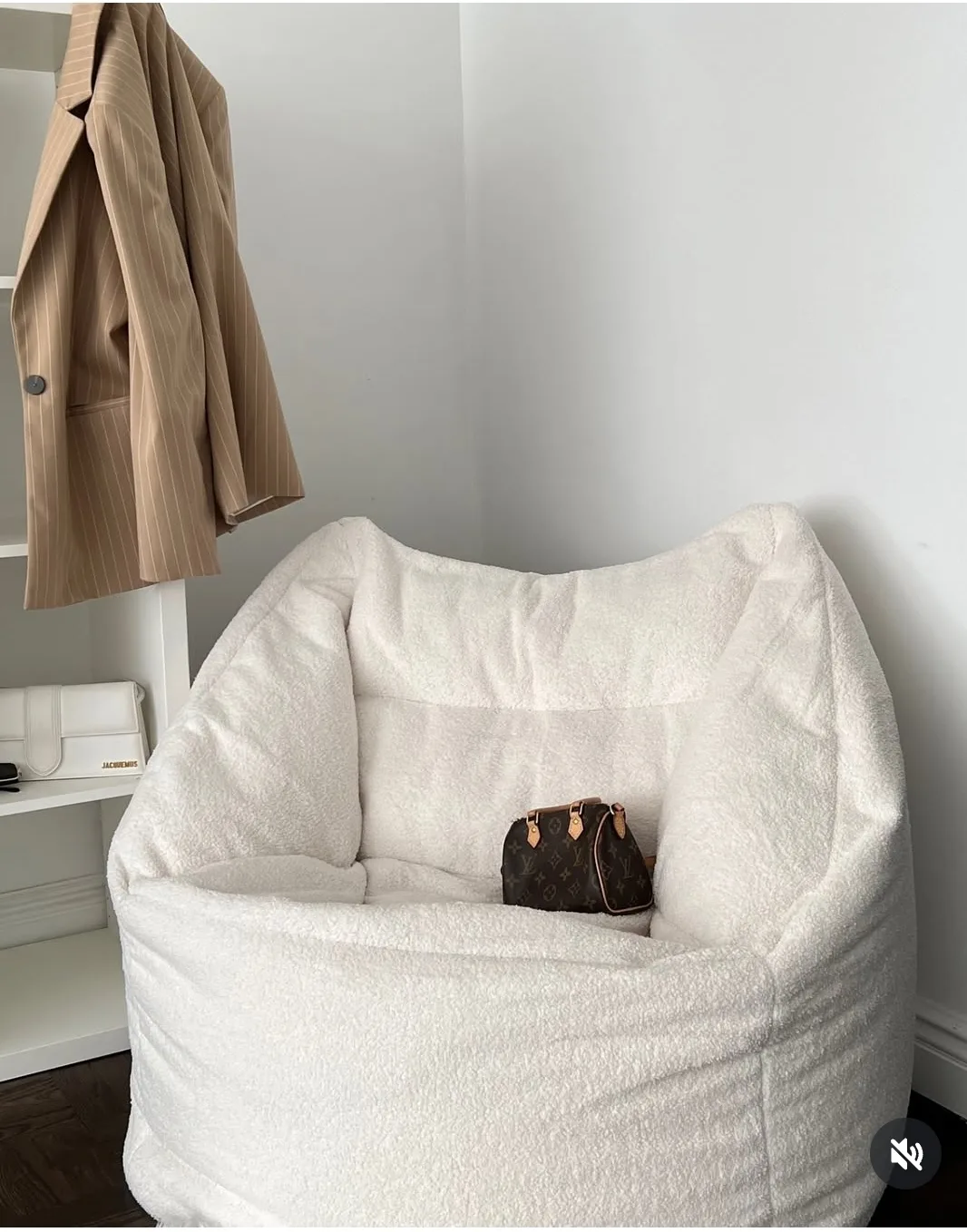 Azure Bean Bag Chair - Cream thumbnail