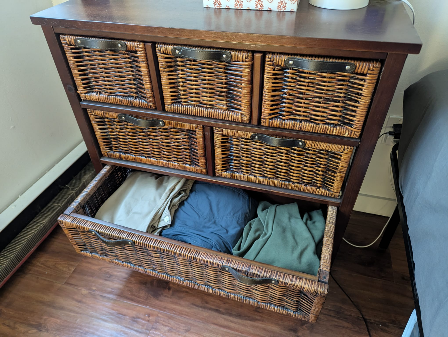3 Tier Rattan Chest of Drawers - photo 4