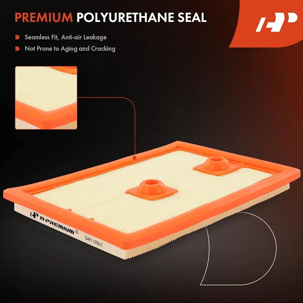 Engine Air Filter Compatible w Audi A3 16-2018 & VW Jetta image indicator(2)