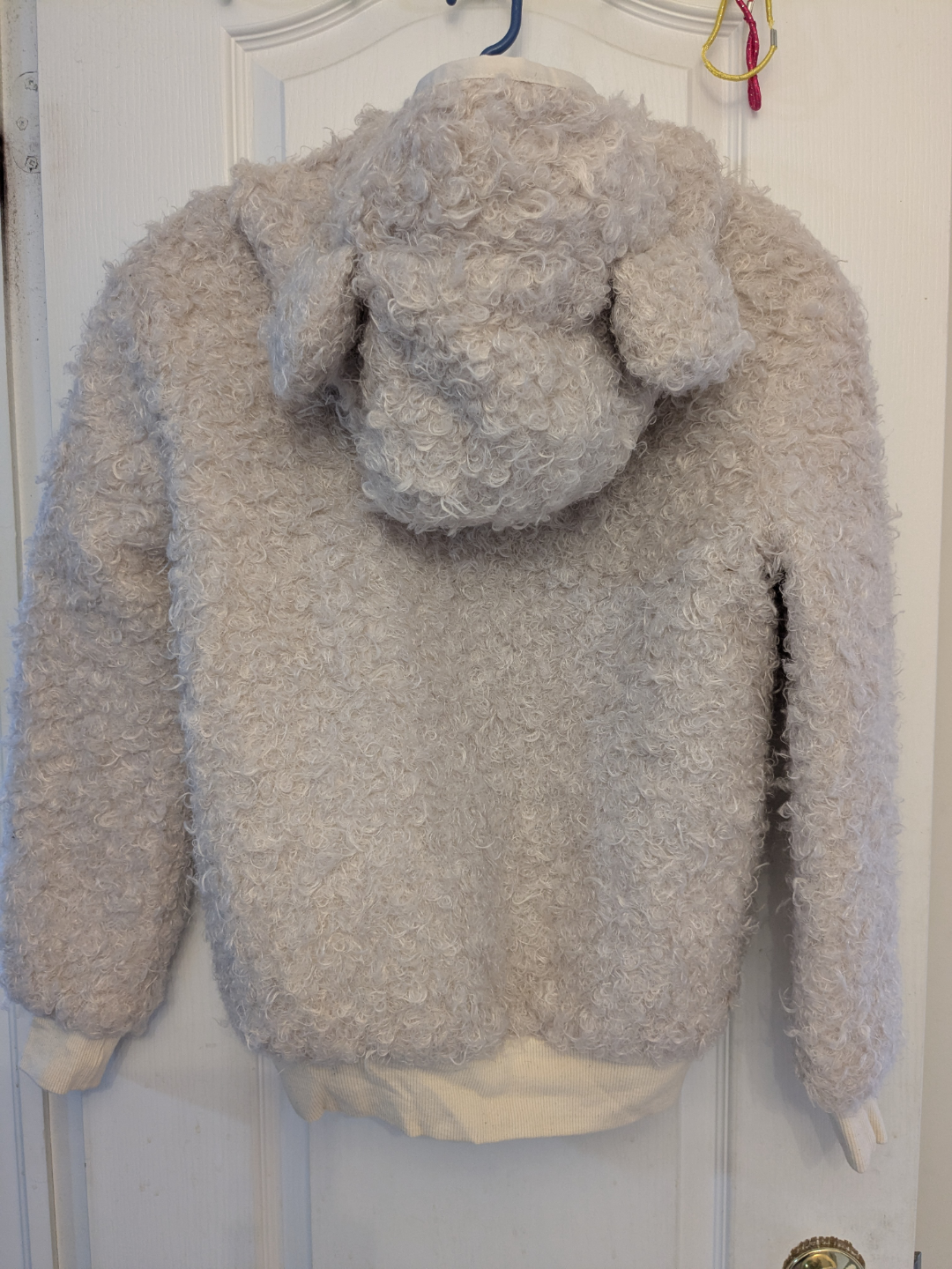 Teddy Bear Zip-Up Hoodie Jacket - Size Small - photo 3