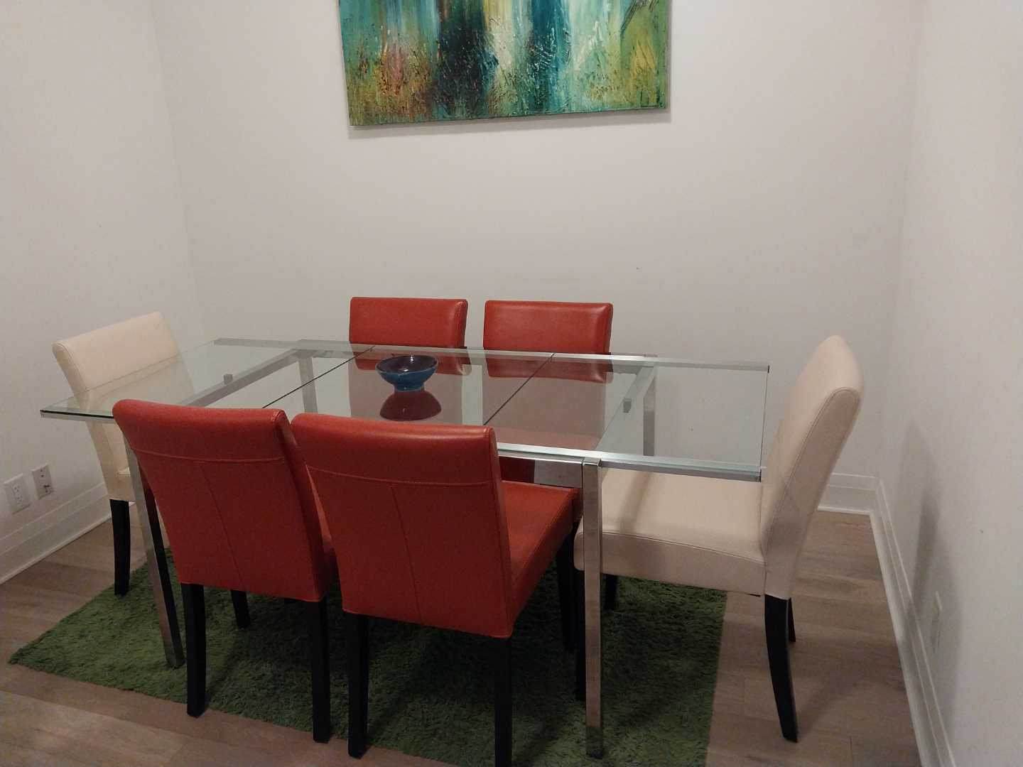 Crate and Barrel leather chairs - photo 2