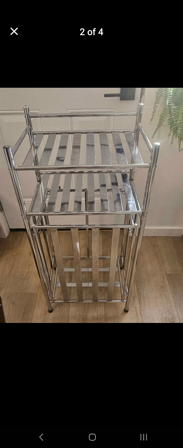 chrome laundry bin - photo 2