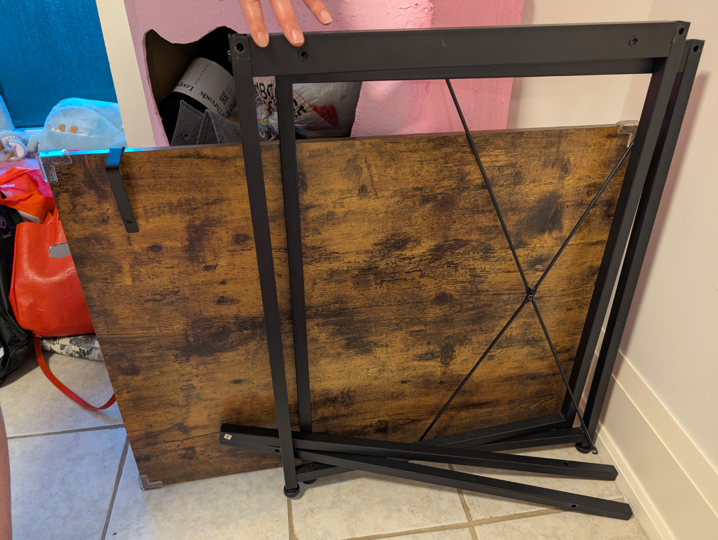 Rustic Brown Computer Desk - photo 5