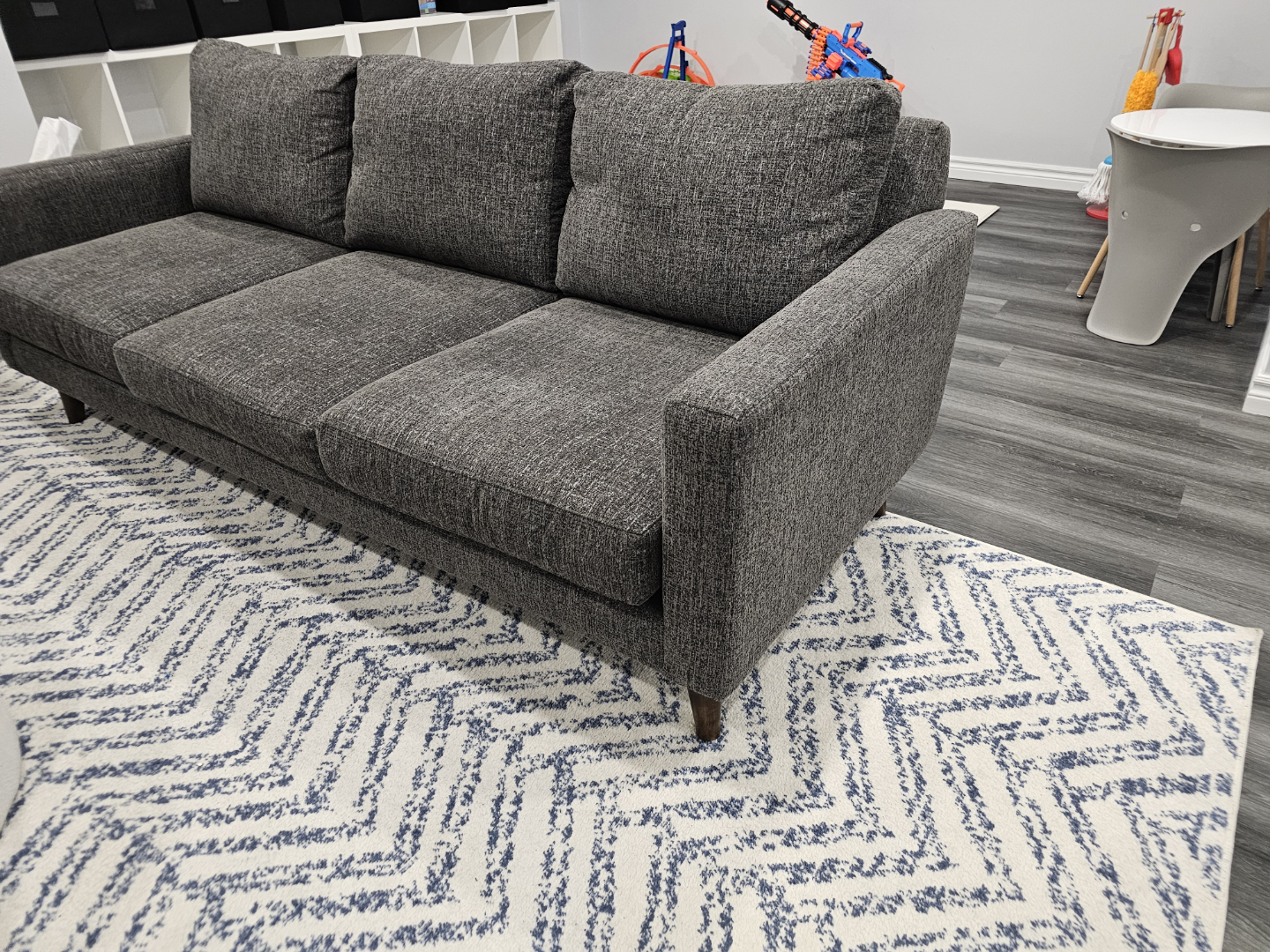 Santana Urban Barn Grey Fabric Sofa - photo 2
