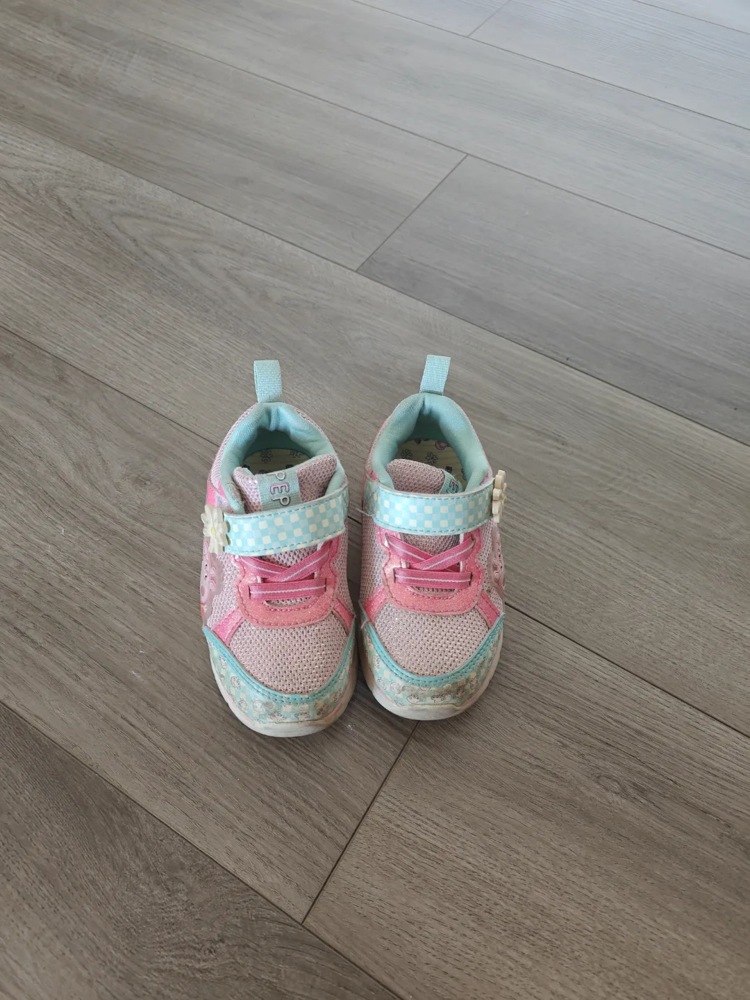 Peppa Pig Toddler Girl's Sneakers Size 8 light flashing thumbnail