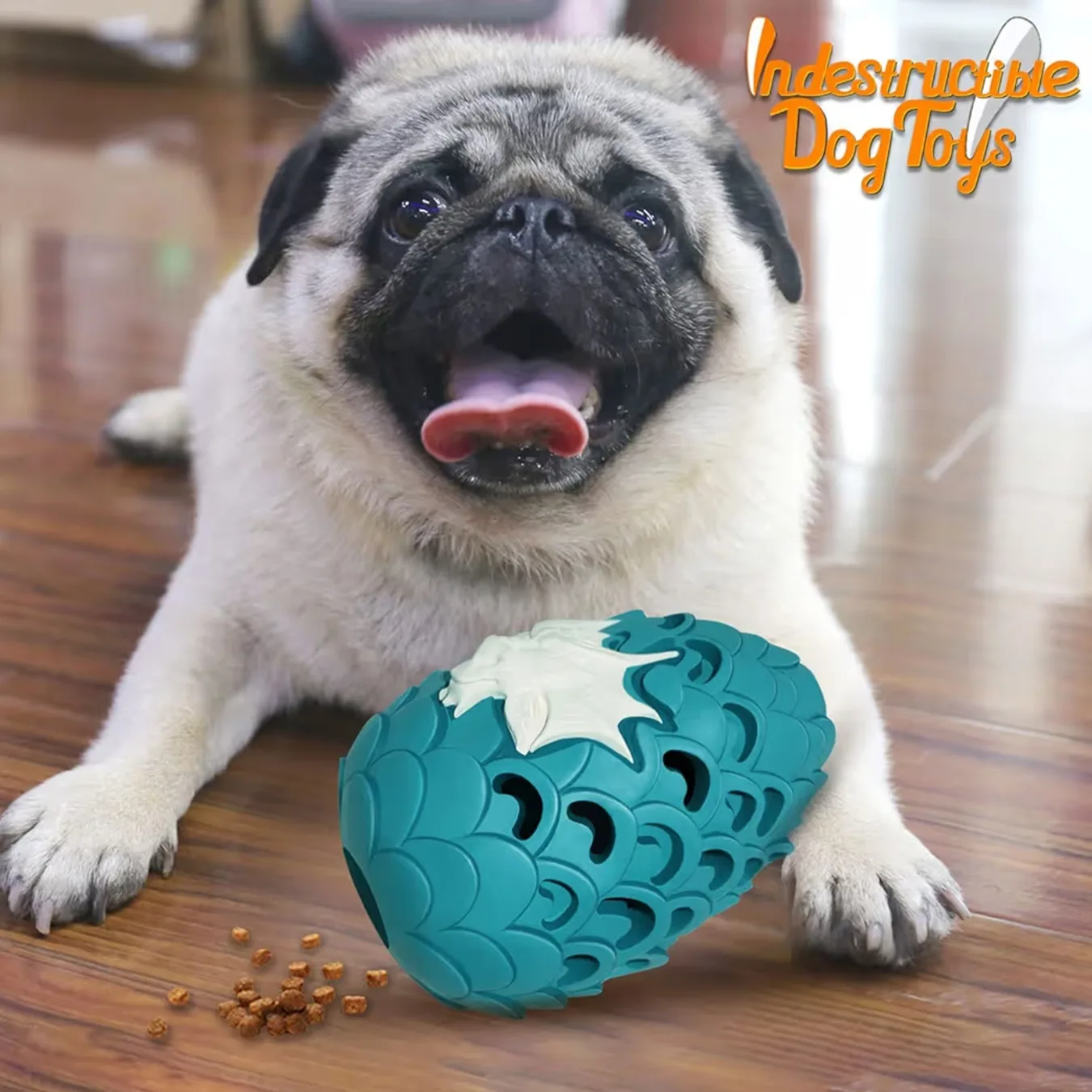 Indestructible Dragon Egg Dog Toy - Teal image indicator(3)