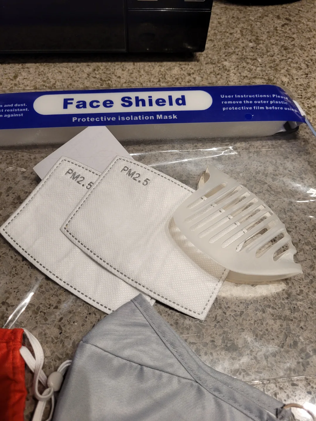 14  Face Masks and 1 face shield image indicator(6)