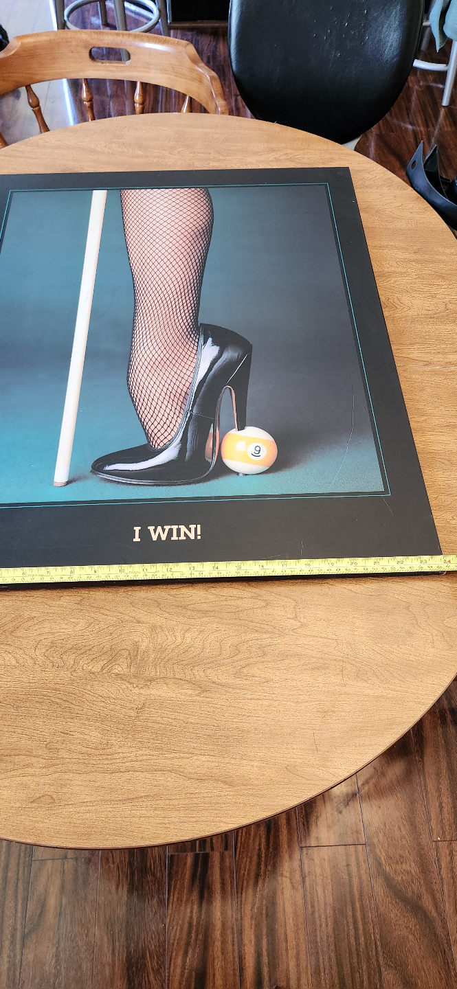 Vintage Billiards Poster - I Win! - photo 3
