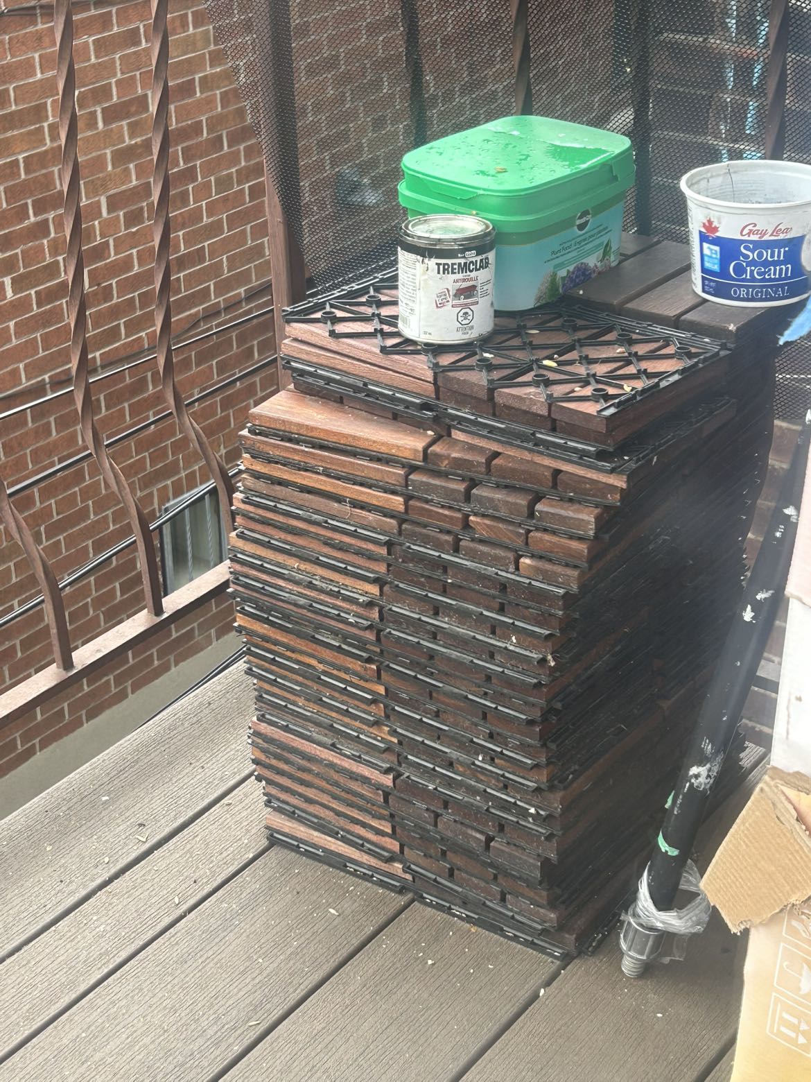 IKEA patio floor