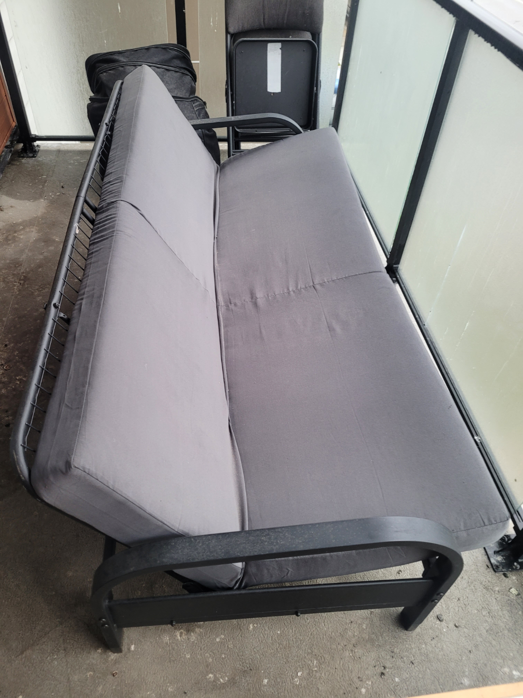 Grey sofa bed