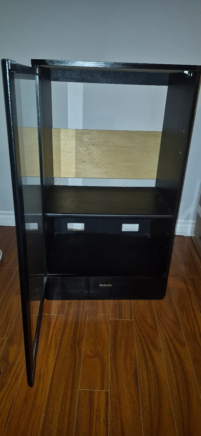 Black Glass-Door Cabinet image indicator(2)