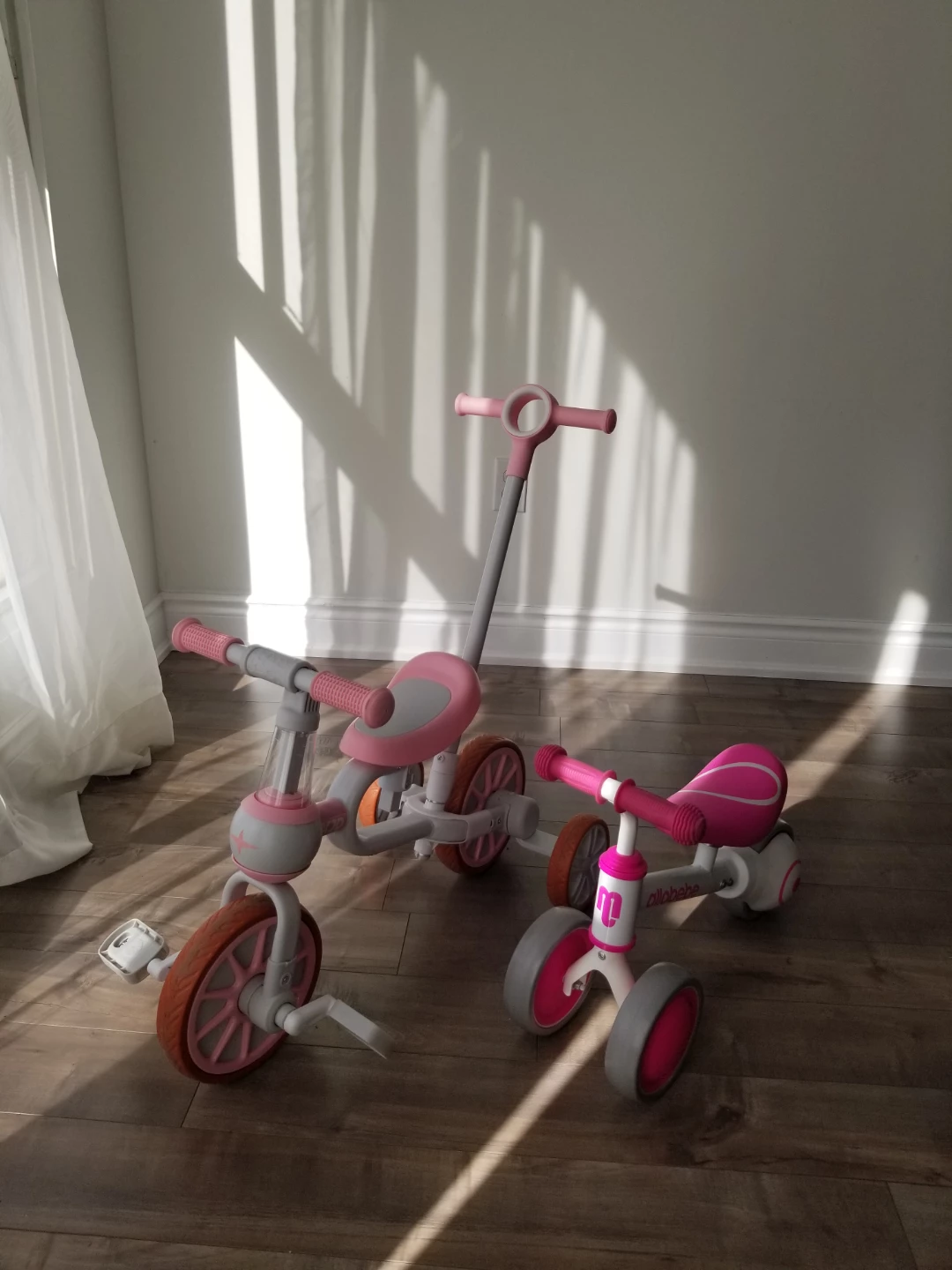 2 Kids' Ride-on Toys: Tricycle & Balance Bike
