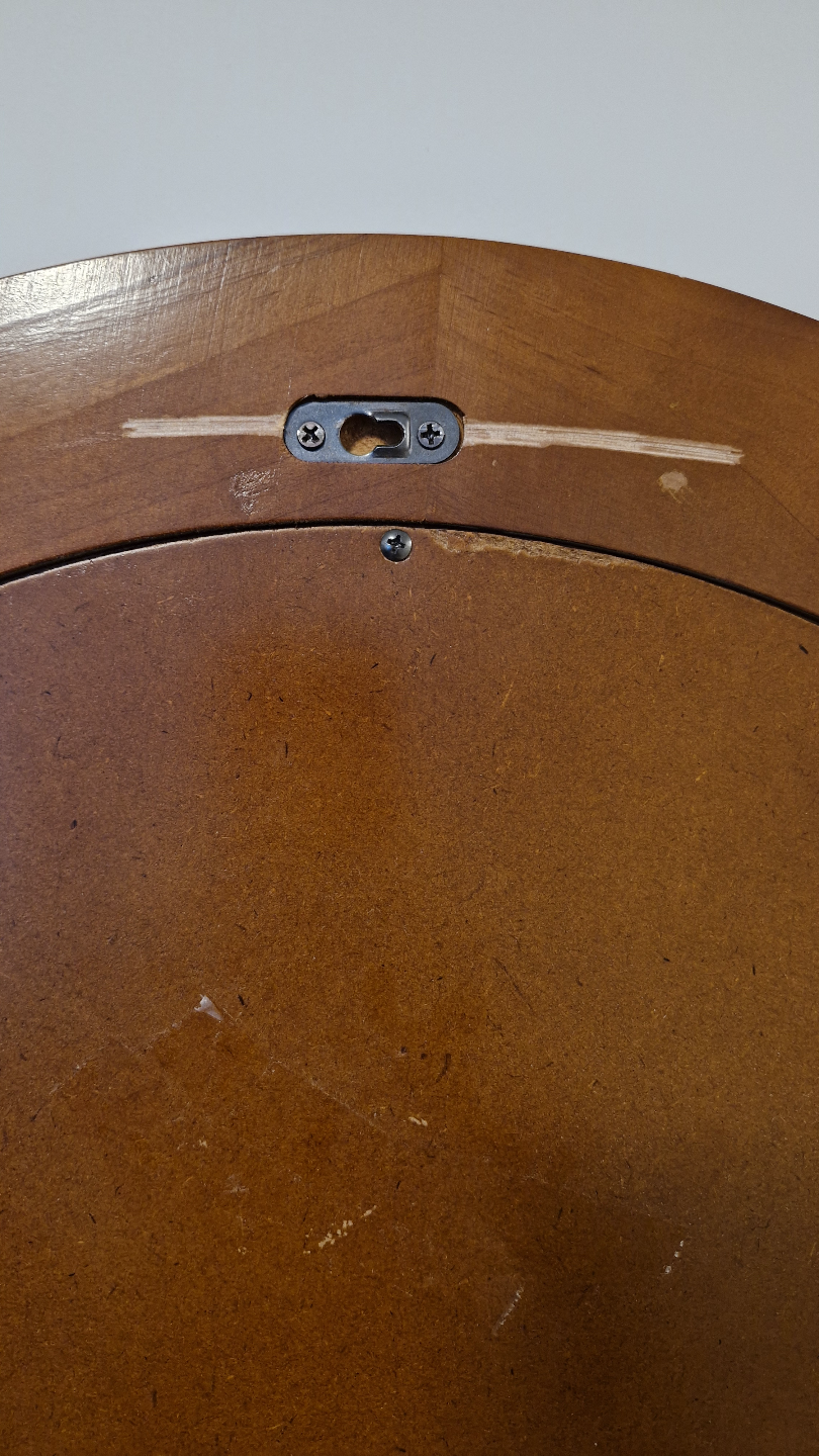Oval Wooden Framed Mirror - photo 5