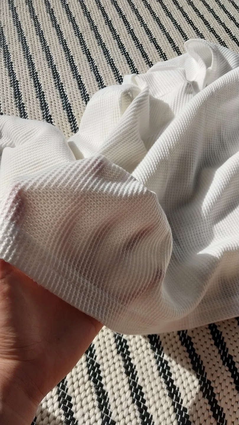 White cropped long sleeve top image indicator(4)