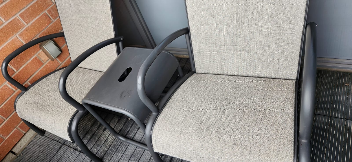 🧡Pair of Outdoor Patio Lounge Chairs with Side Table - photo 3