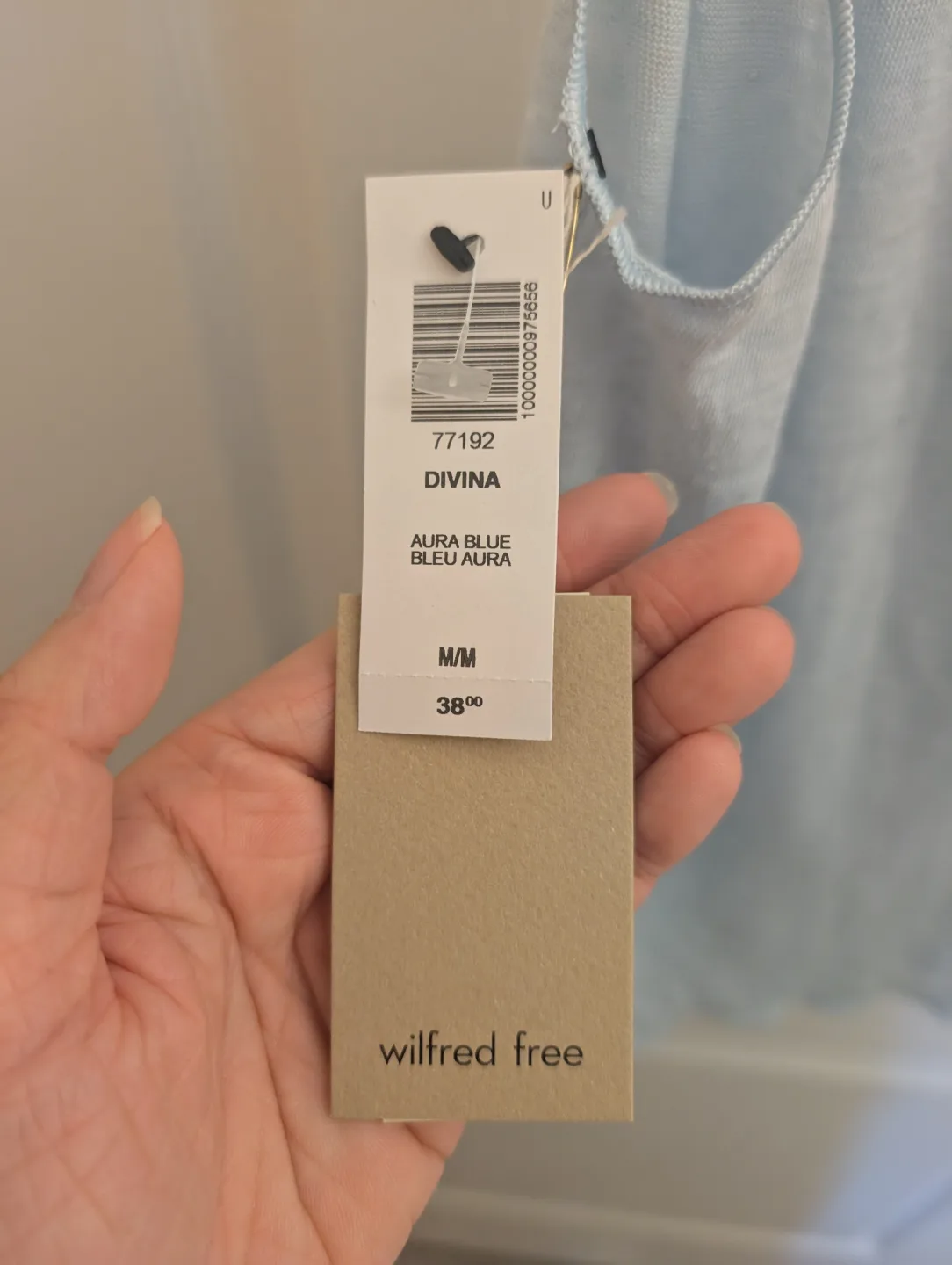 Aritzia Wilfred Blue tank top (brand new) image indicator(2)