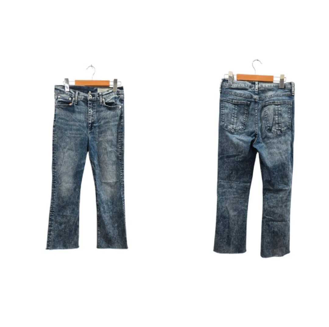 Rag & Bone Nina High-Rise Ankle Flare Jeans Size 26-28 image indicator(4)