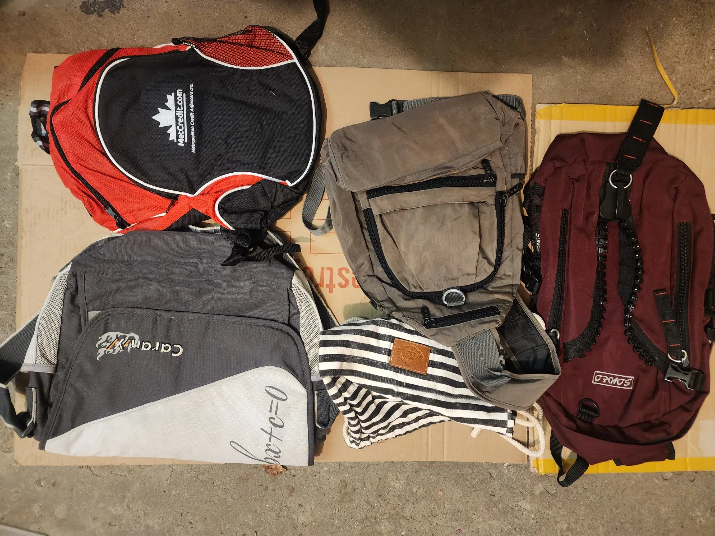 Backpacks and bags set #Freecycle thumbnail