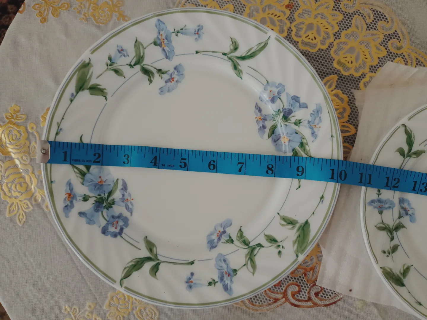 Set of 8 Corelle set Salad Plates& dinner plates 🧡 thrifty pick image indicator(3)