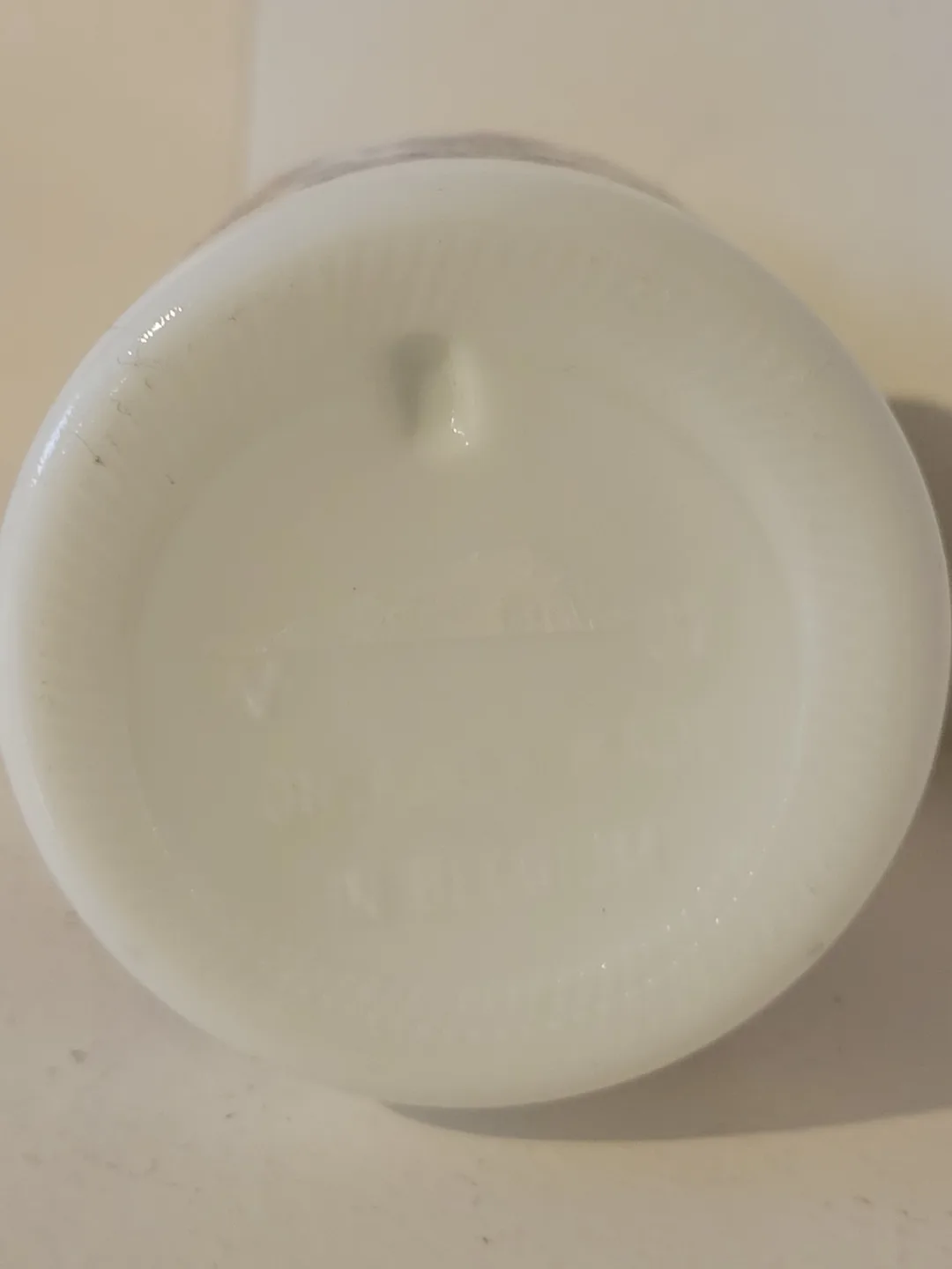 Vintage Pair of Milk Glass Jars Apothecary with Floral Designs image indicator(7)