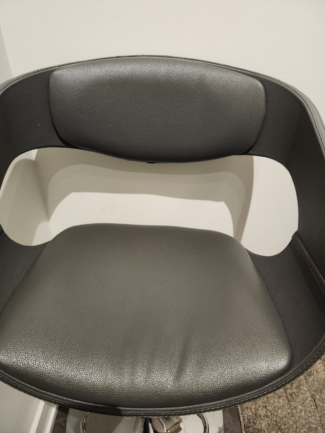 Grey Swivel Bar Stool